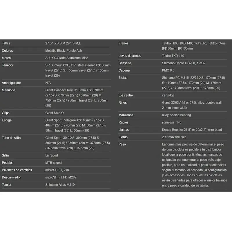 Bicicleta De Montaña Liv Tempt 3 27.5 2022 Gris 4 Bicicleta De Montaña Liv Tempt 3 27.5 2022 Gris - Imagen 2