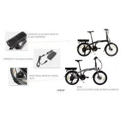 Bicicleta Plegable Electrica Nantes Aluminio 20 GW