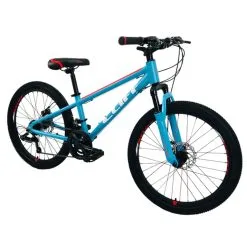 Bicicleta Cliff Lizard 24 Mecanica Turquesa/Rojo