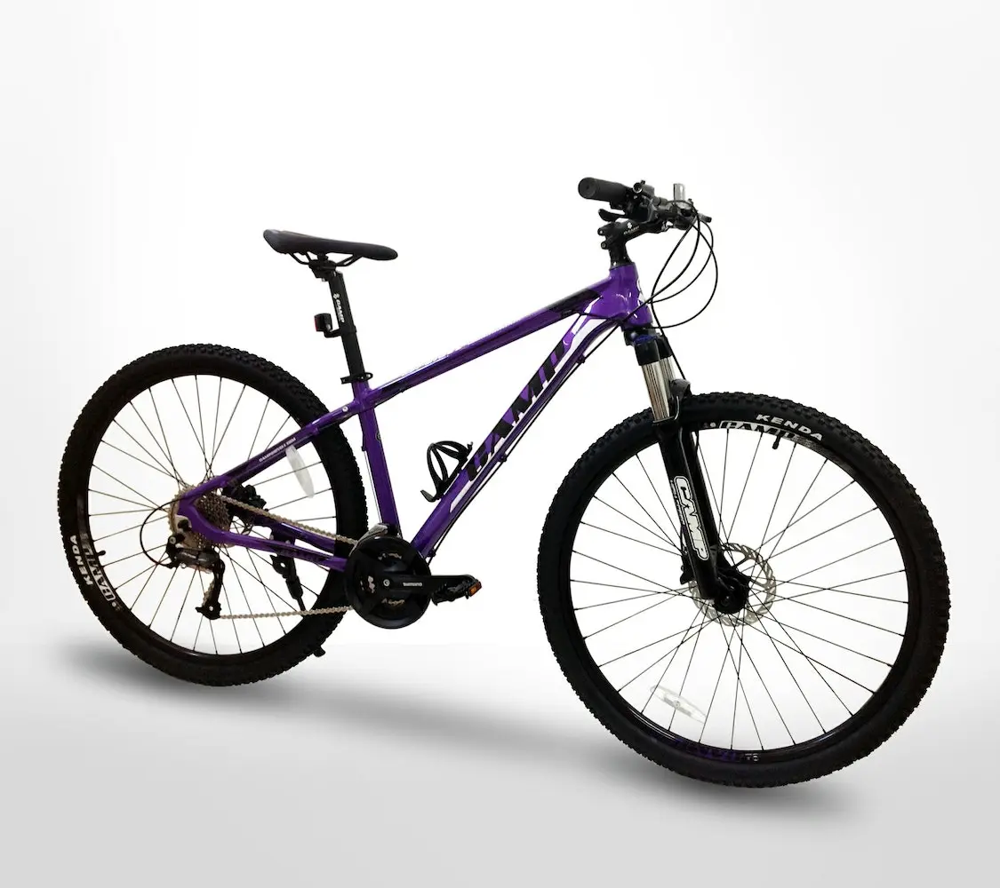 Bicicletas CAMP LEGEND 300 - D 29 / Aluminio / Morado - Negra + CASCO DTO Con Sistema De Luz Trasera 3 Bicicletas CAMP LEGEND 300 - D 29 / Aluminio / Morado - Negra + CASCO DTO Con Sistema De Luz Trasera