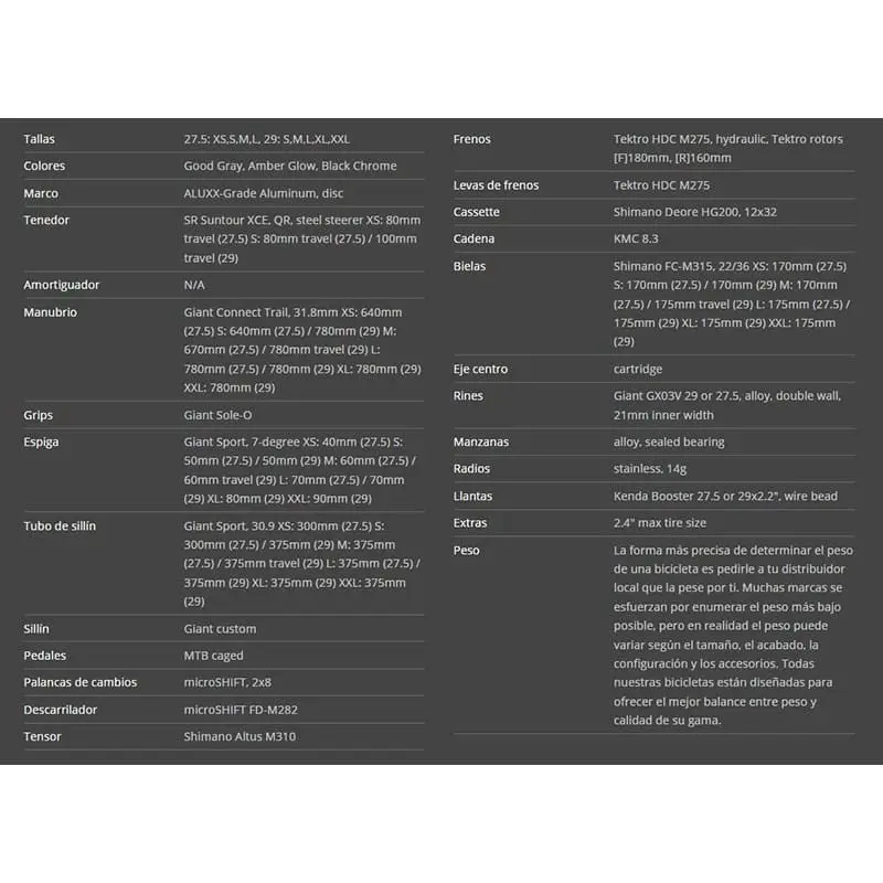 Bicicleta De Montaña Giant Talon 3 29er 2022 Gris/Naranja 4 Bicicleta De Montaña Giant Talon 3 29er 2022 Gris/Naranja - Imagen 2