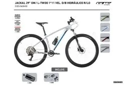 Bicicleta GW Jackal Mtb 29 1x11 Vel
