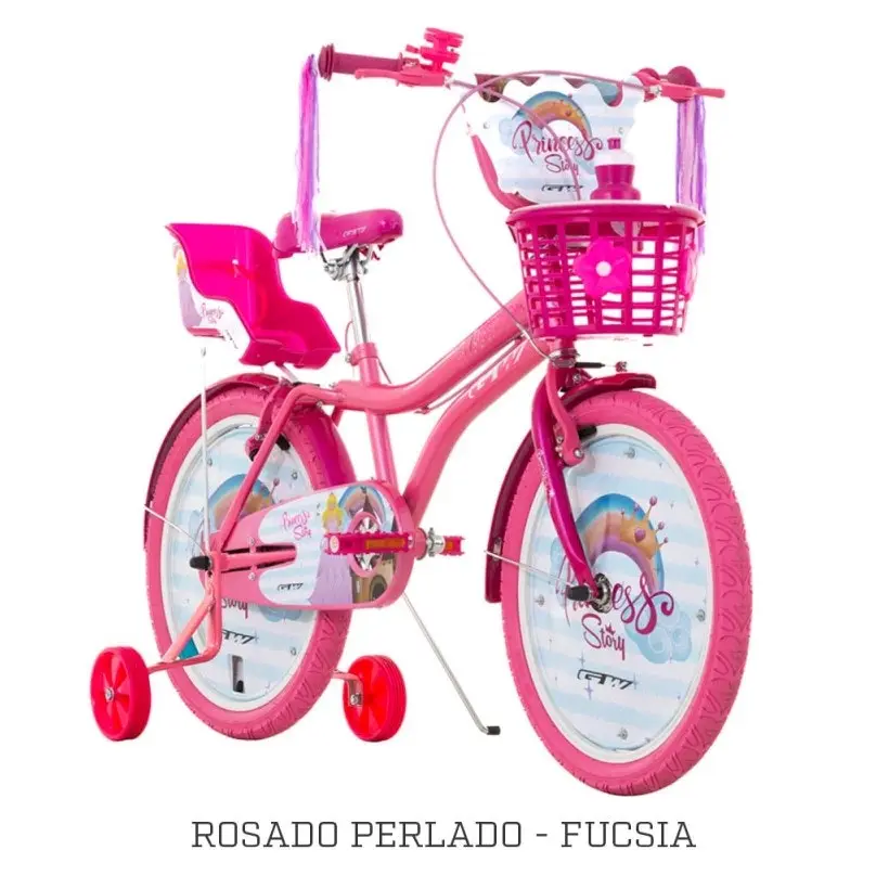 Bicicleta Infantil Niña 16 Princess Story Rosado GW 3 Bicicleta Infantil Niña 16 Princess Story Rosado GW